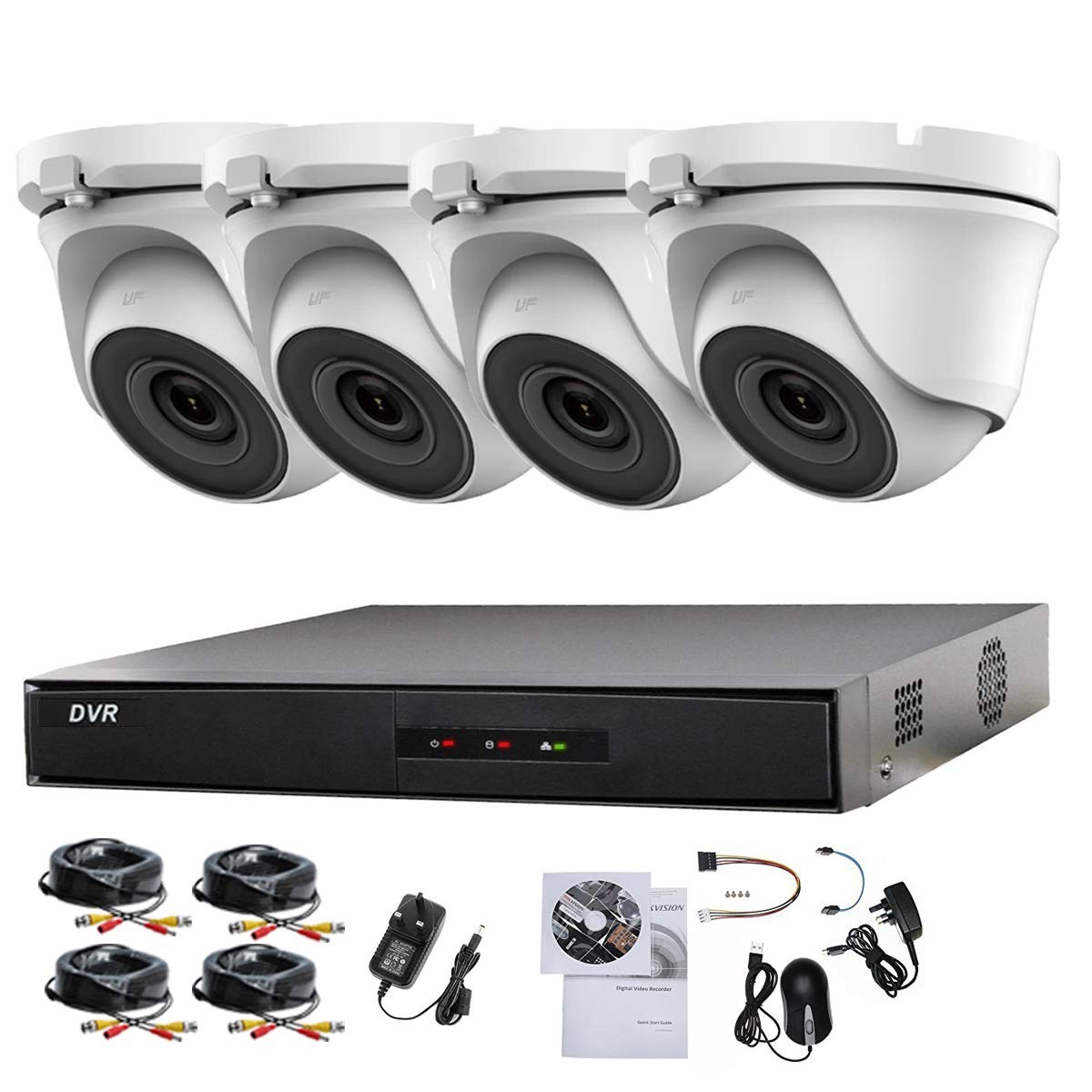 HIKVISION HIWATCH 4CH DVR CCTV KIT SECURITY SYSTEM