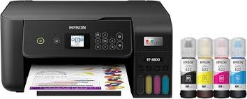 Epson EcoTank ET-2800 Wireless Color All-in-One Cartridge-Free Supertank with Scan and Copy, The Ideal Basic Home Printer - White