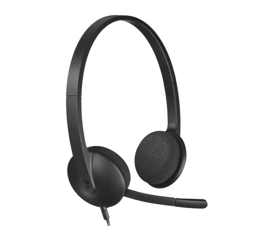 Logitech USB Headset H340 for Internet Calls and Music (Renewed