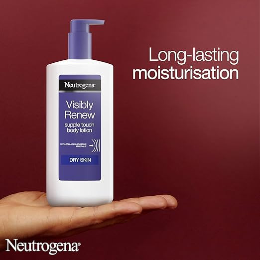 Neutrogena Norwegian Formula Visibly Renew Firming Body Lotion (1x 400ml), Nourishing Body Cream Designed to Help Restore Skin's Elasticity, Moisturiser with Glycerine for Hydration