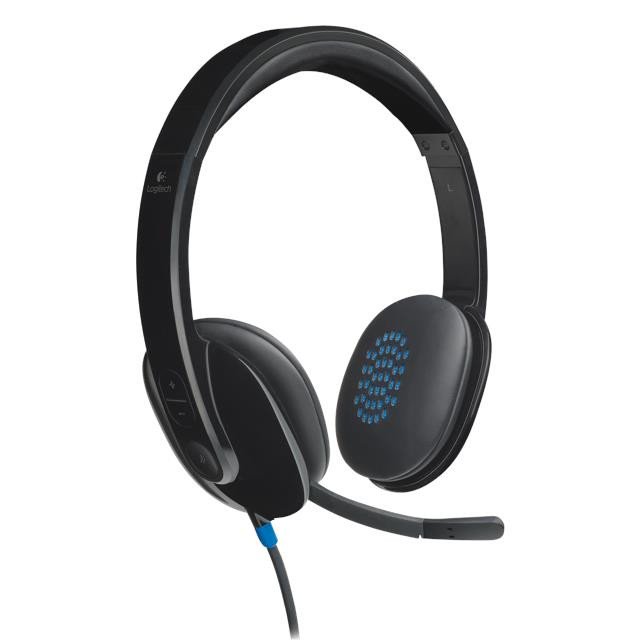 Logitech High-performance USB Headset H540 for Windows and Mac, Skype Certified